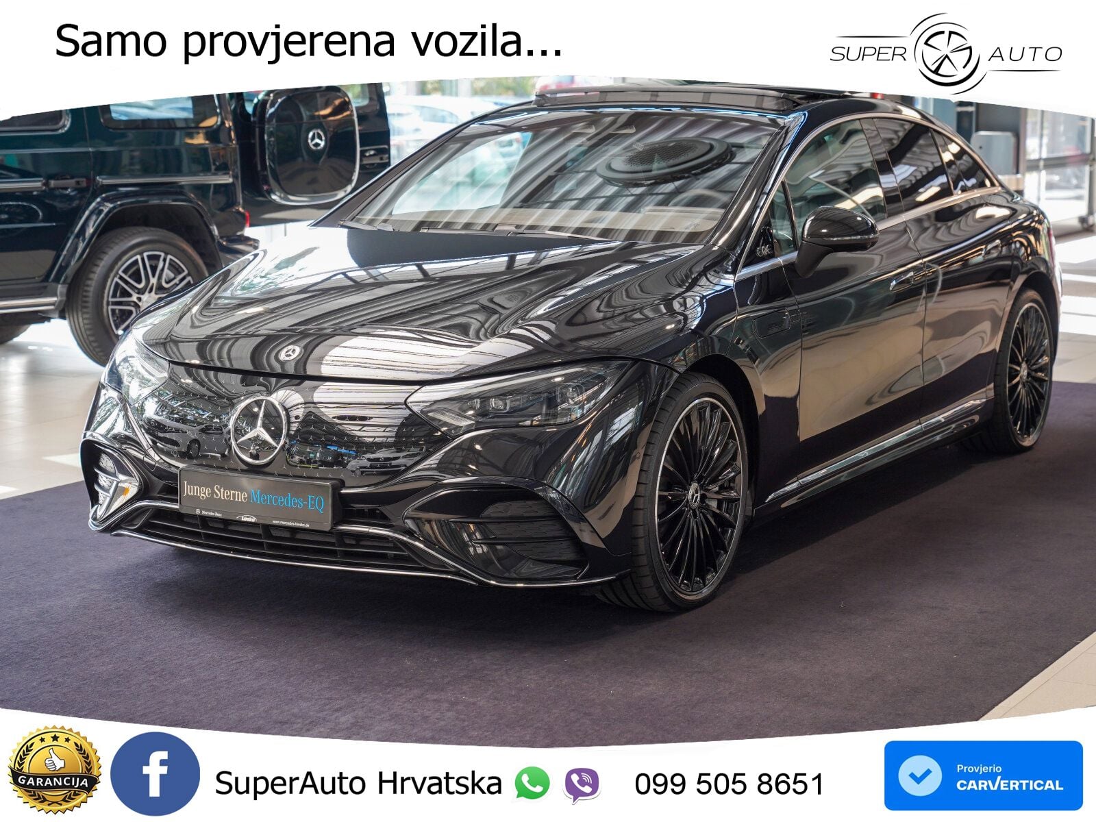 Mercedes EQE 350 98 kWh (292 KS) 4MATIC AMG ZRAČNI+ACC+GR SJED+KAM+PANO
