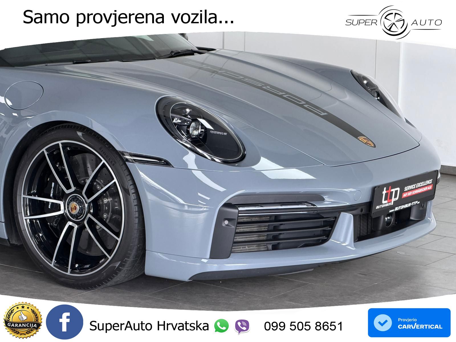 Porsche 911 Turbo S 3.8 (650 KS) PDK LED+ACC
