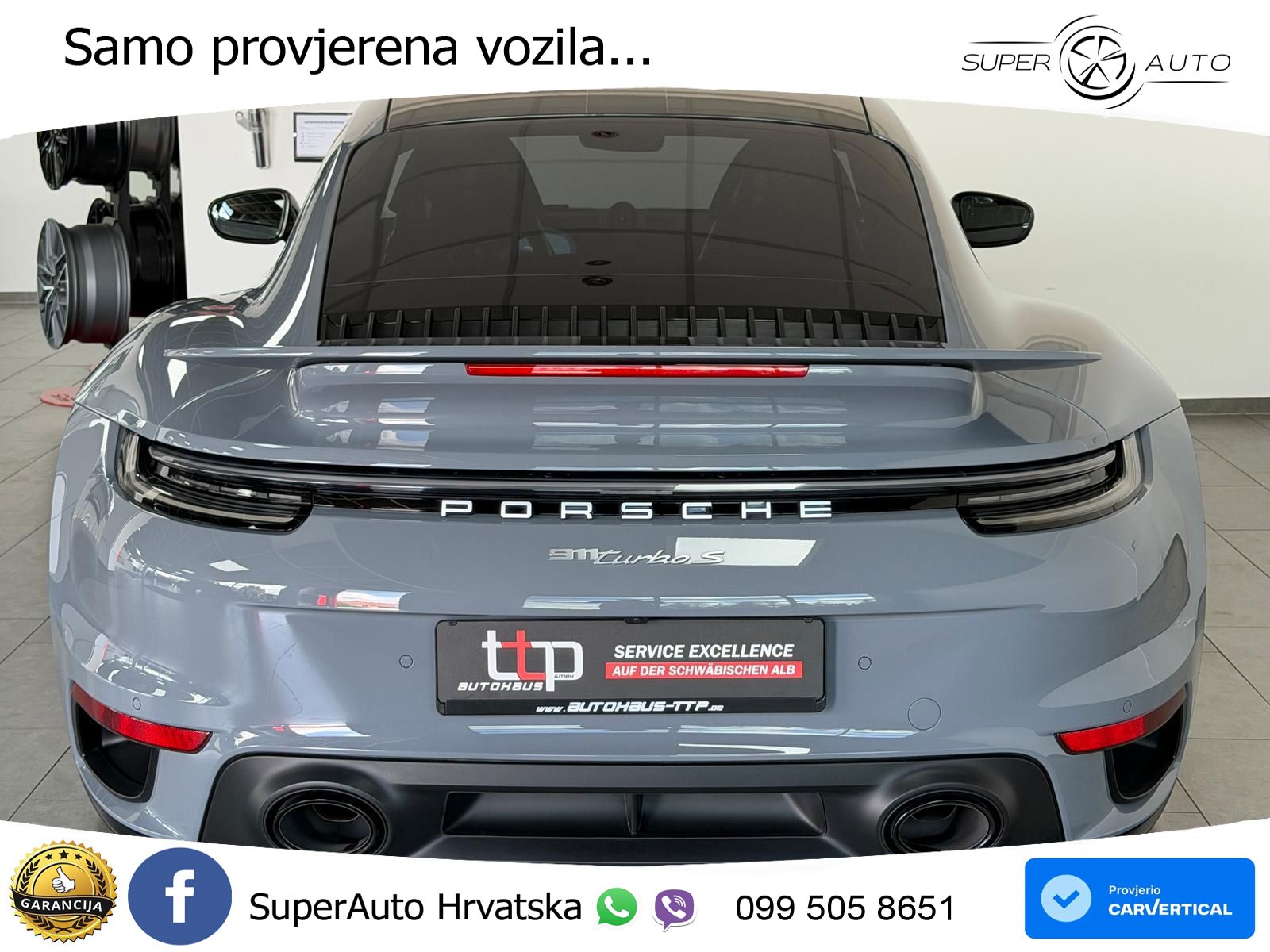 Porsche 911 Turbo S 3.8 (650 KS) PDK LED+ACC