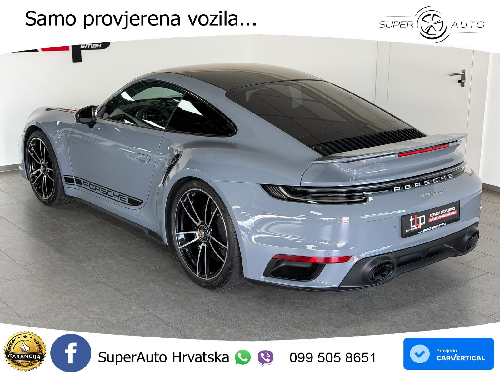 Porsche 911 Turbo S 3.8 (650 KS) PDK LED+ACC