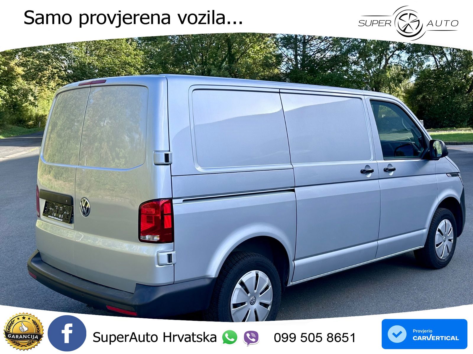 Volkswagen T6.1 Transporter Kasten Aut. Klima Flügeltüren 150 KS