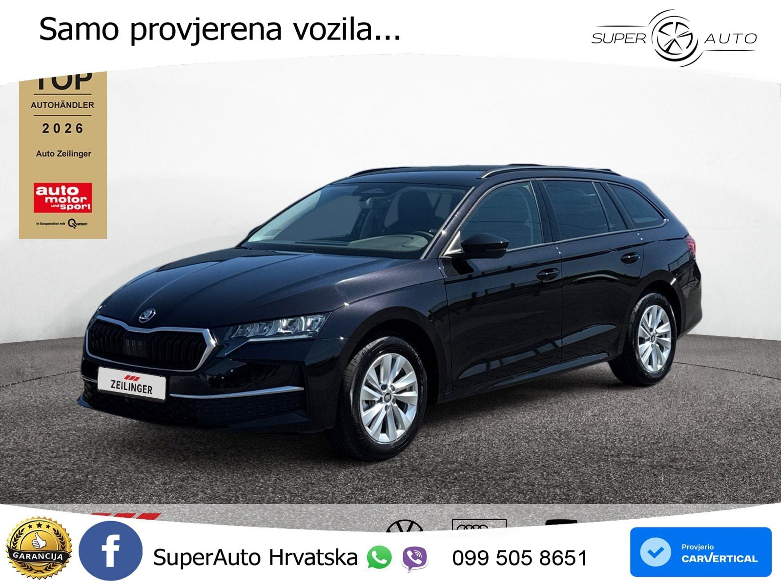 Škoda Octavia Combi 2.0 TDI (150 KS) DSG Selection LED+GR SJED+ACC