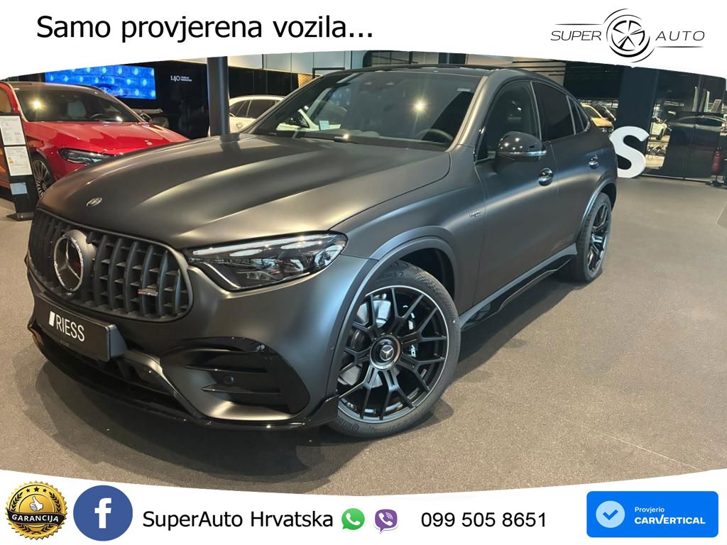Mercedes GLC Coupe AMG 53 (449 KS) 4MATIC+ AMG SPEEDSHIFT TCT 9G ACC+HEAD+4xGR SJED+360+PANO