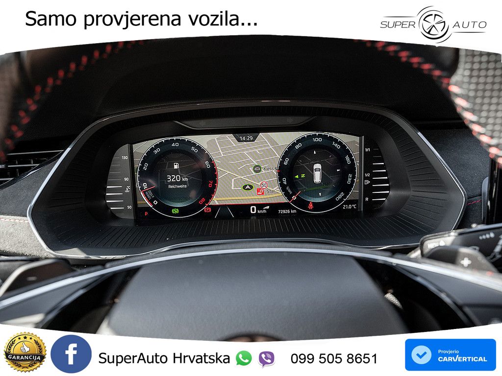Škoda Octavia Combi RS 2.0 TSI (245 KS) DSG LED+GR SJED+ACC