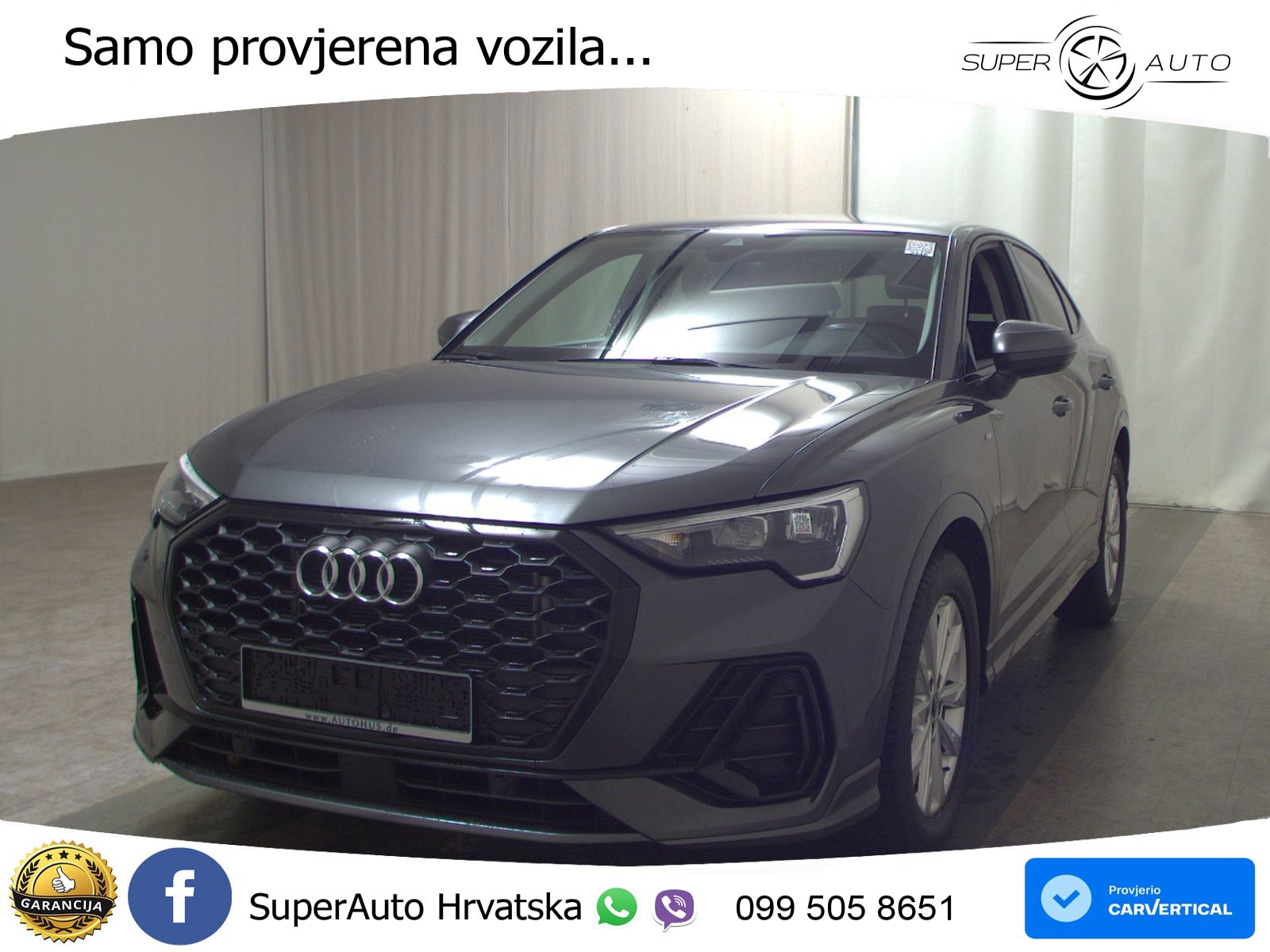 Audi Q3 Sportback 35 TDI (150 KS) S tronic S line LED+GR SJED+ACC