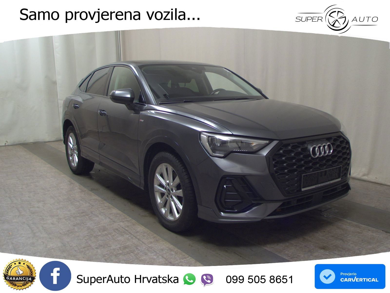 Audi Q3 Sportback 35 TDI (150 KS) S tronic S line LED+GR SJED+ACC
