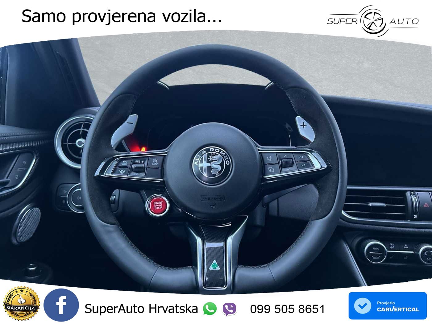 Alfa Romeo Giulia Quadrifoglio 2.9 V6 Bi-Turbo (520 KS) Automatic LED+GR SJED+ACC