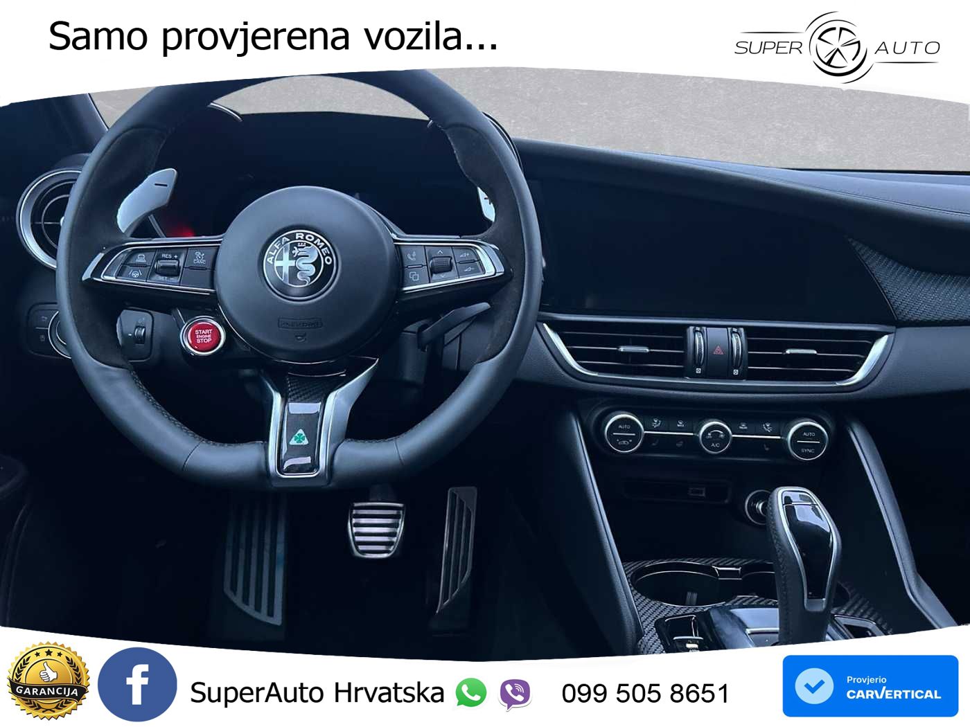 Alfa Romeo Giulia Quadrifoglio 2.9 V6 Bi-Turbo (520 KS) Automatic LED+GR SJED+ACC