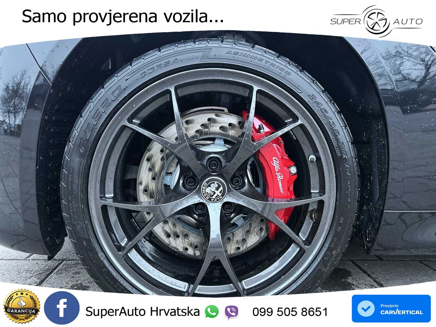 Alfa Romeo Giulia Quadrifoglio 2.9 V6 Bi-Turbo (520 KS) Automatic LED+GR SJED+ACC