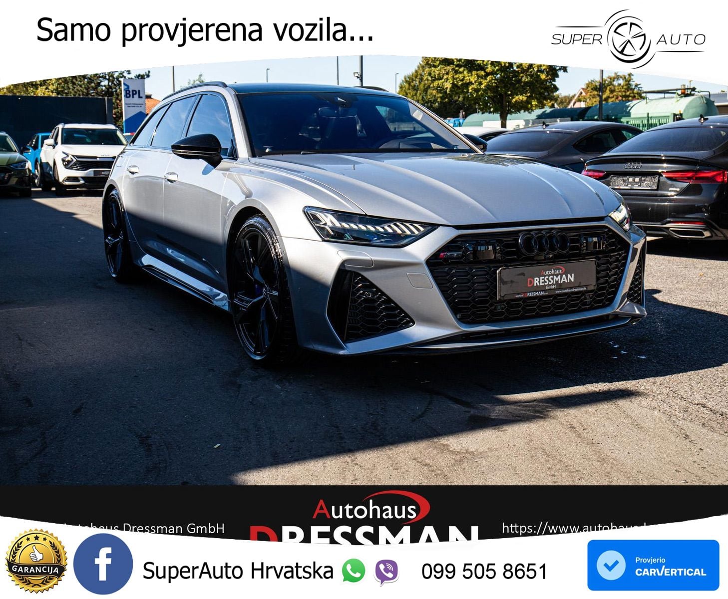 Audi RS6 Avant 4.0 TFSI V8 (600 KS) quattro Tiptronic LED+GR SJED+ACC