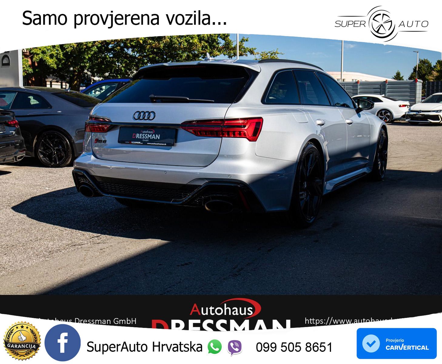 Audi RS6 Avant 4.0 TFSI V8 (600 KS) quattro Tiptronic LED+GR SJED+ACC