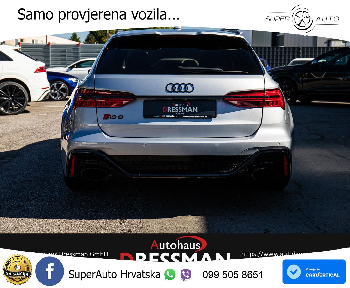Audi RS6 Avant 4.0 TFSI V8 (600 KS) quattro Tiptronic LED+GR SJED+ACC