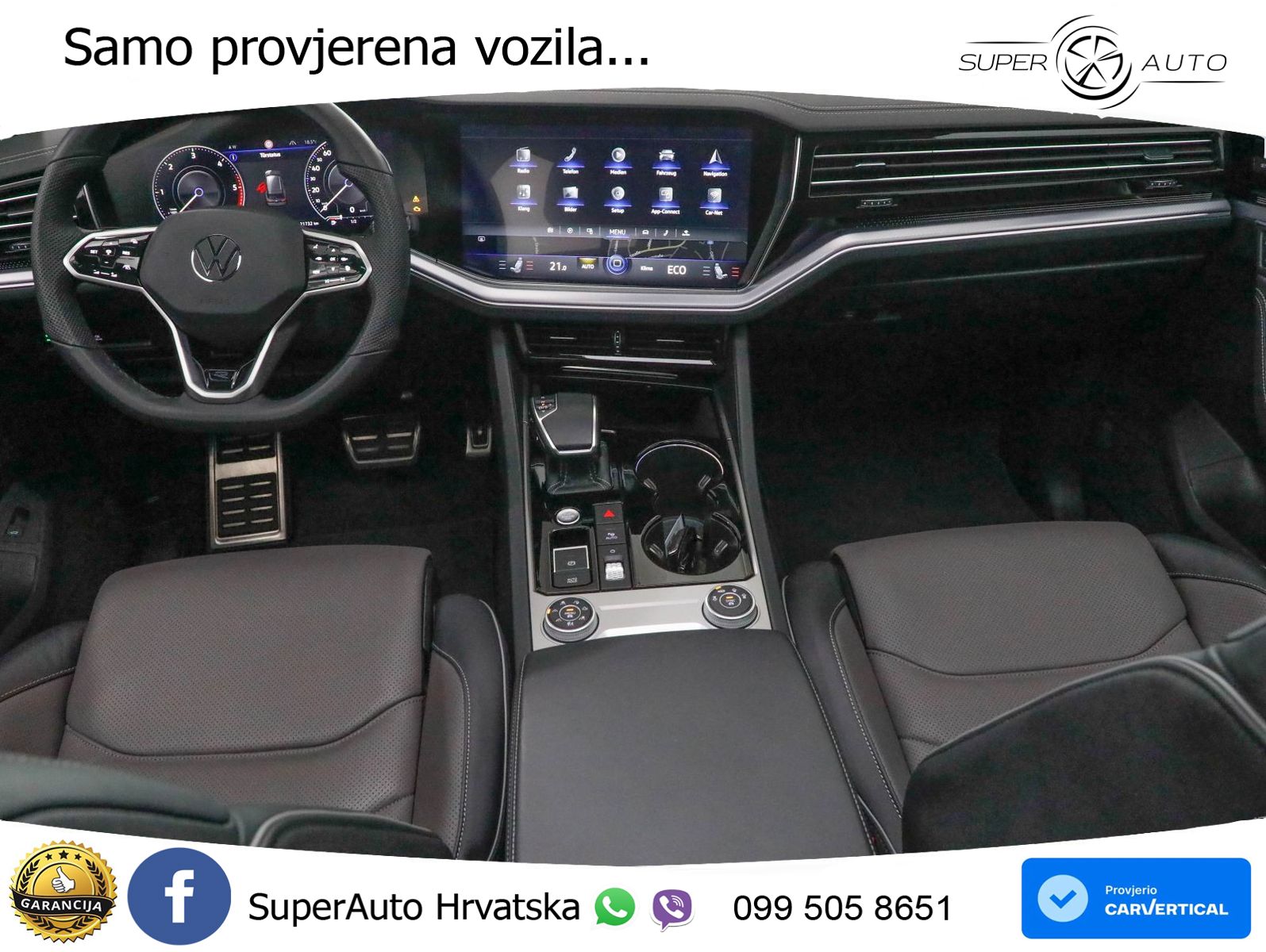 Volkswagen Touareg 3.0 V6 TDI (286 KS) 4MOTION Tiptronic R-Line ZRAČNI+ACC+GR SJED+KAM+PANO