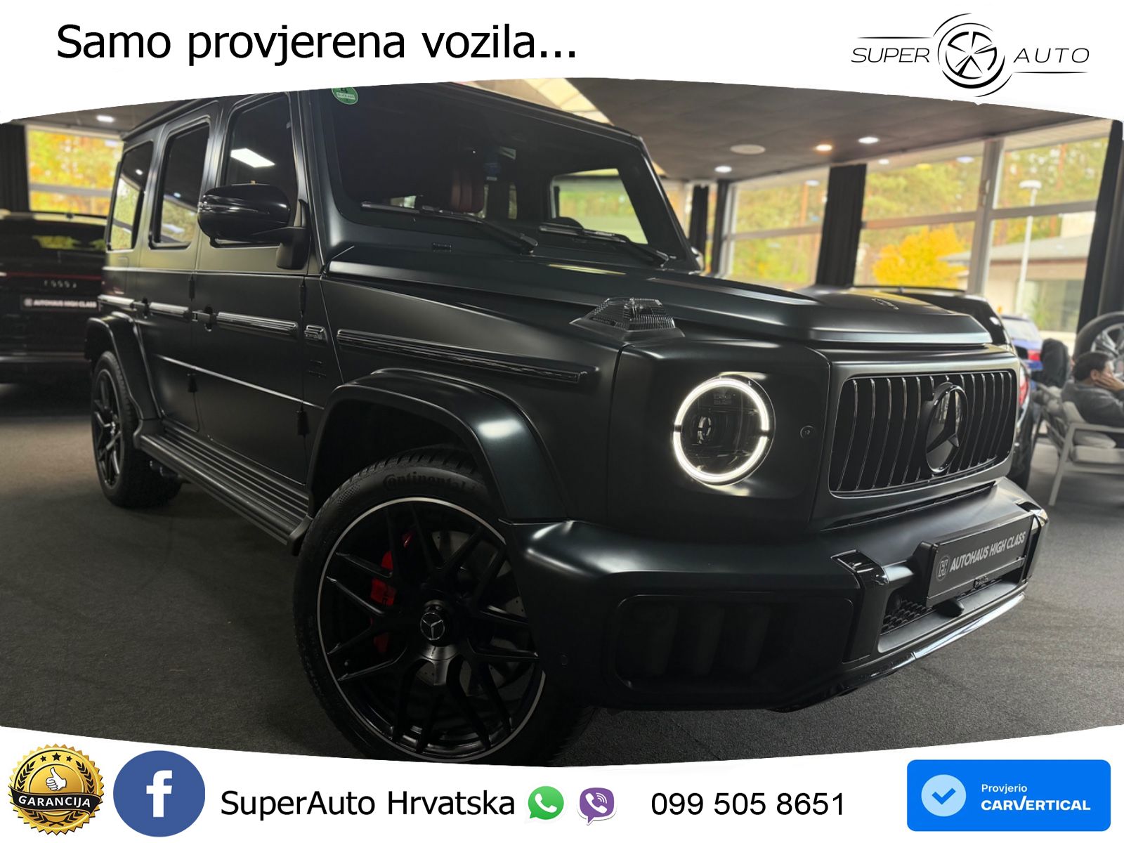 Mercedes AMG G 63 Long V8 (585 KS) 4MATIC 9G-TRONIC AMG SPEEDSHIFT PLUS ACC+GR SJED+360+PANO