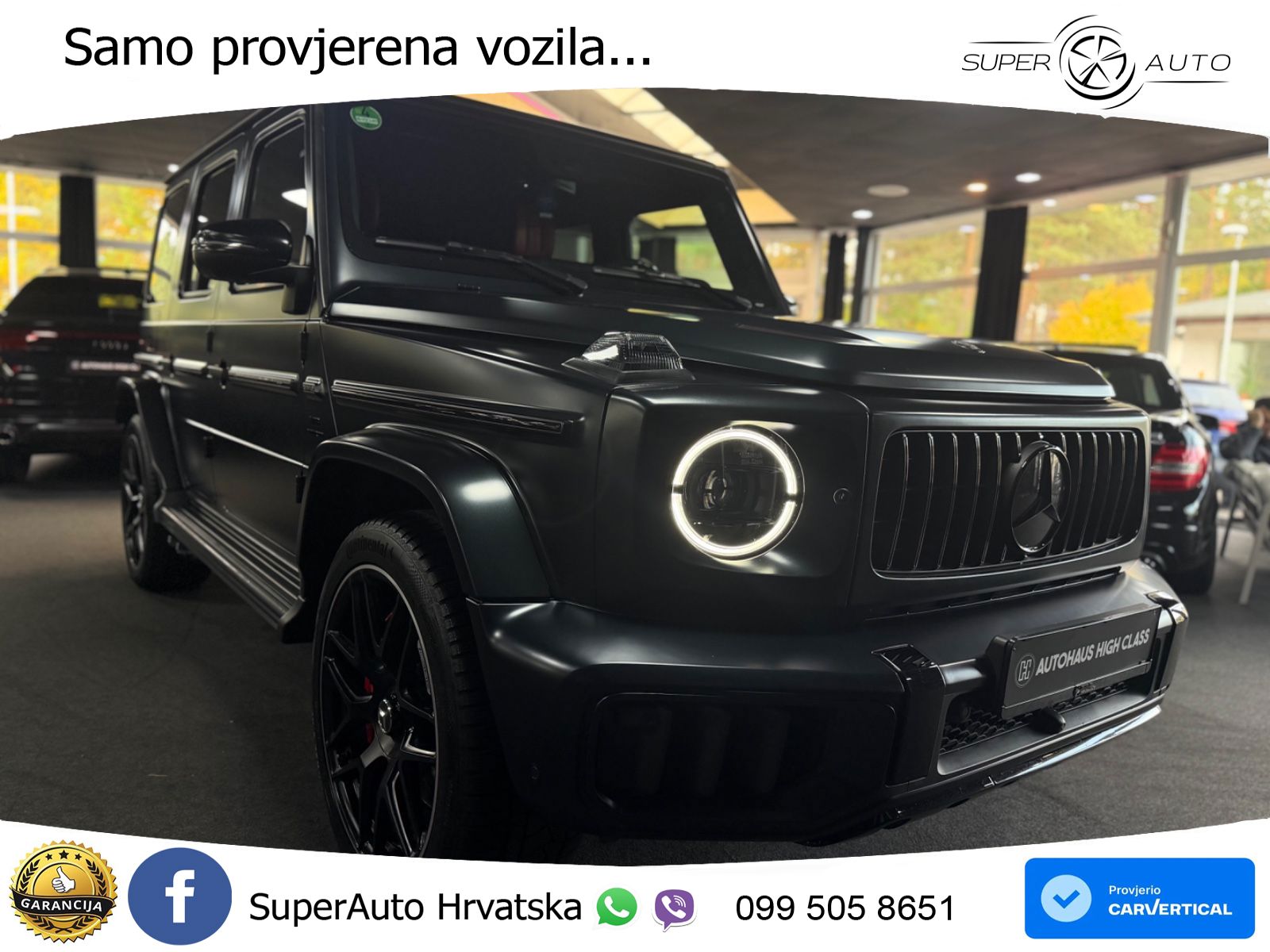 Mercedes AMG G 63 Long V8 (585 KS) 4MATIC 9G-TRONIC AMG SPEEDSHIFT PLUS ACC+GR SJED+360+PANO