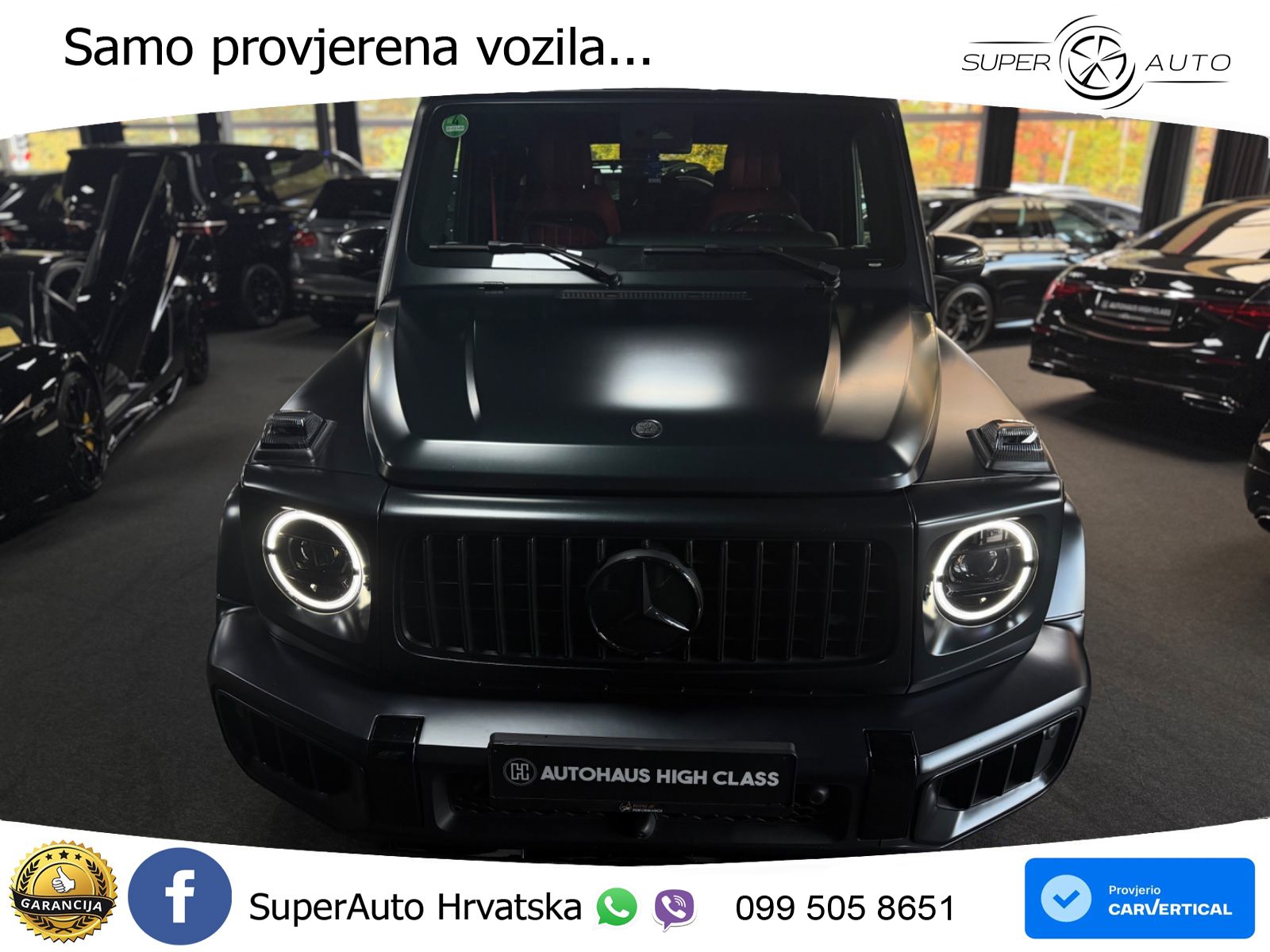Mercedes AMG G 63 Long V8 (585 KS) 4MATIC 9G-TRONIC AMG SPEEDSHIFT PLUS ACC+GR SJED+360+PANO
