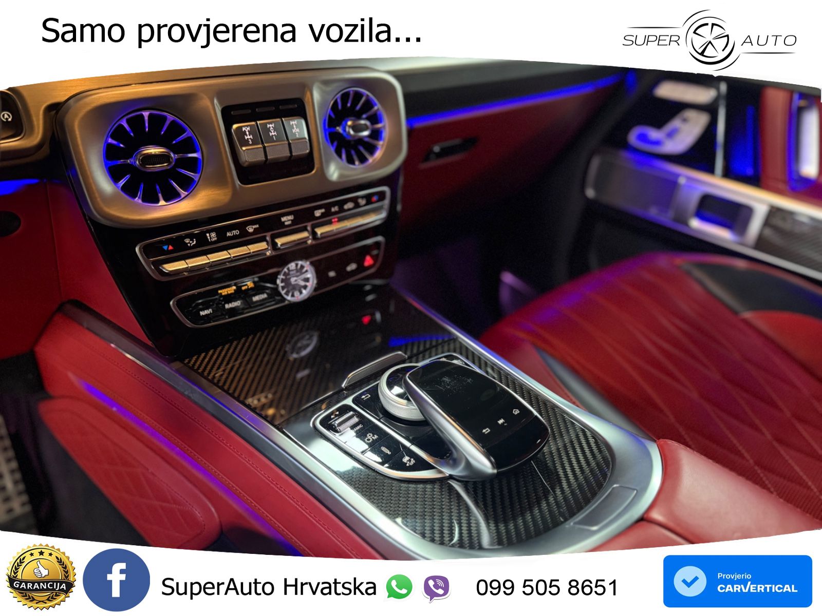 Mercedes AMG G 63 Long V8 (585 KS) 4MATIC 9G-TRONIC AMG SPEEDSHIFT PLUS ACC+GR SJED+360+PANO