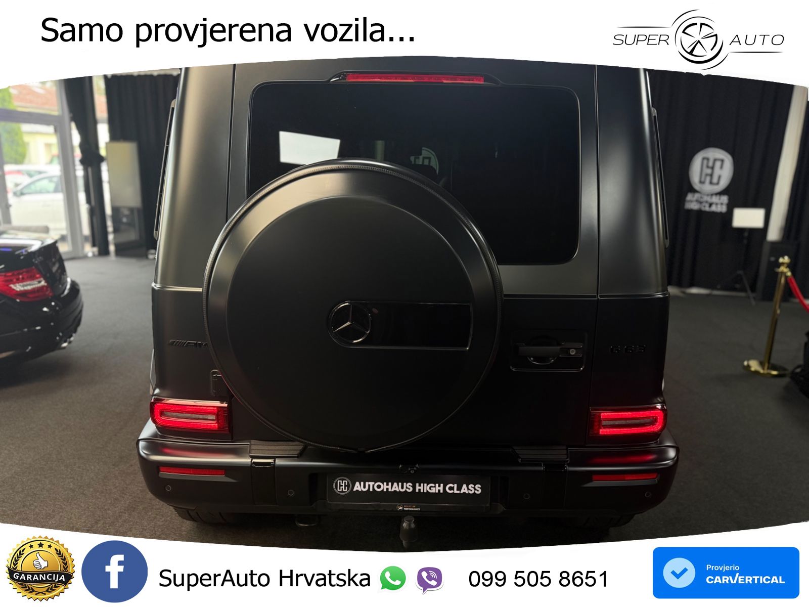 Mercedes AMG G 63 Long V8 (585 KS) 4MATIC 9G-TRONIC AMG SPEEDSHIFT PLUS ACC+GR SJED+360+PANO