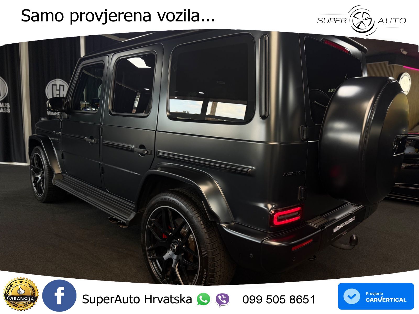 Mercedes AMG G 63 Long V8 (585 KS) 4MATIC 9G-TRONIC AMG SPEEDSHIFT PLUS ACC+GR SJED+360+PANO