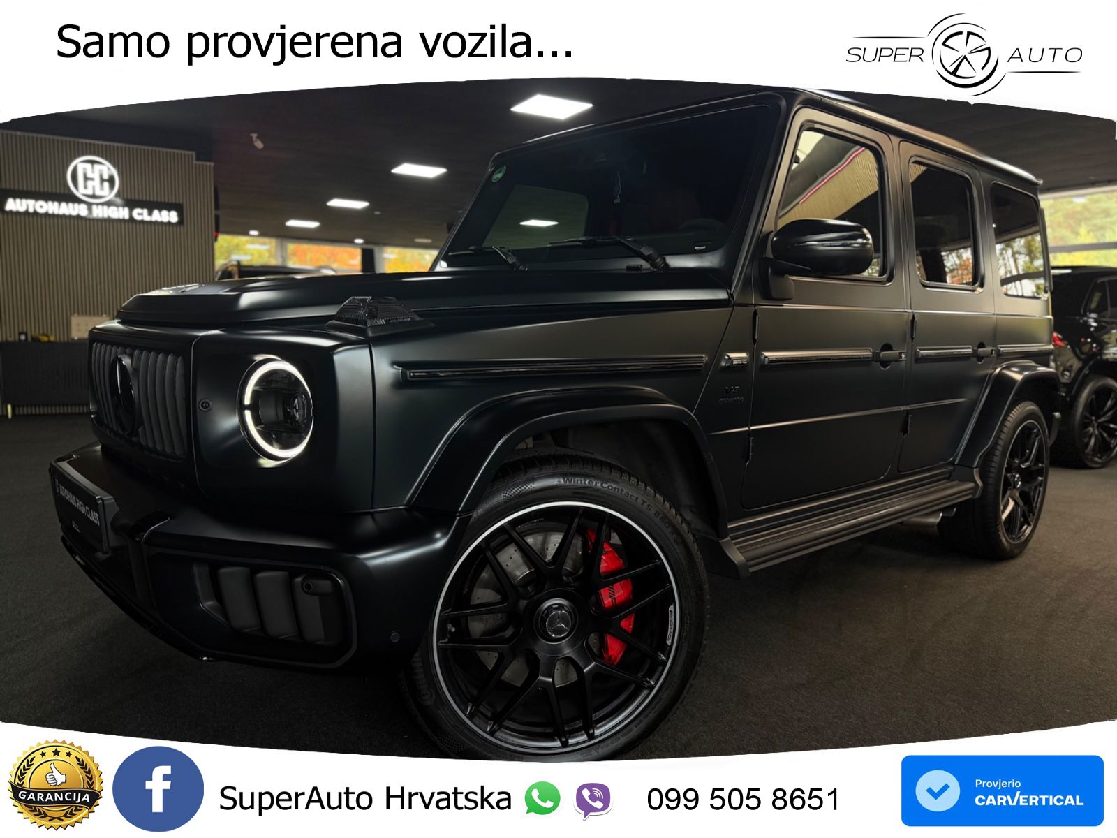 Mercedes AMG G 63 Long V8 (585 KS) 4MATIC 9G-TRONIC AMG SPEEDSHIFT PLUS ACC+GR SJED+360+PANO