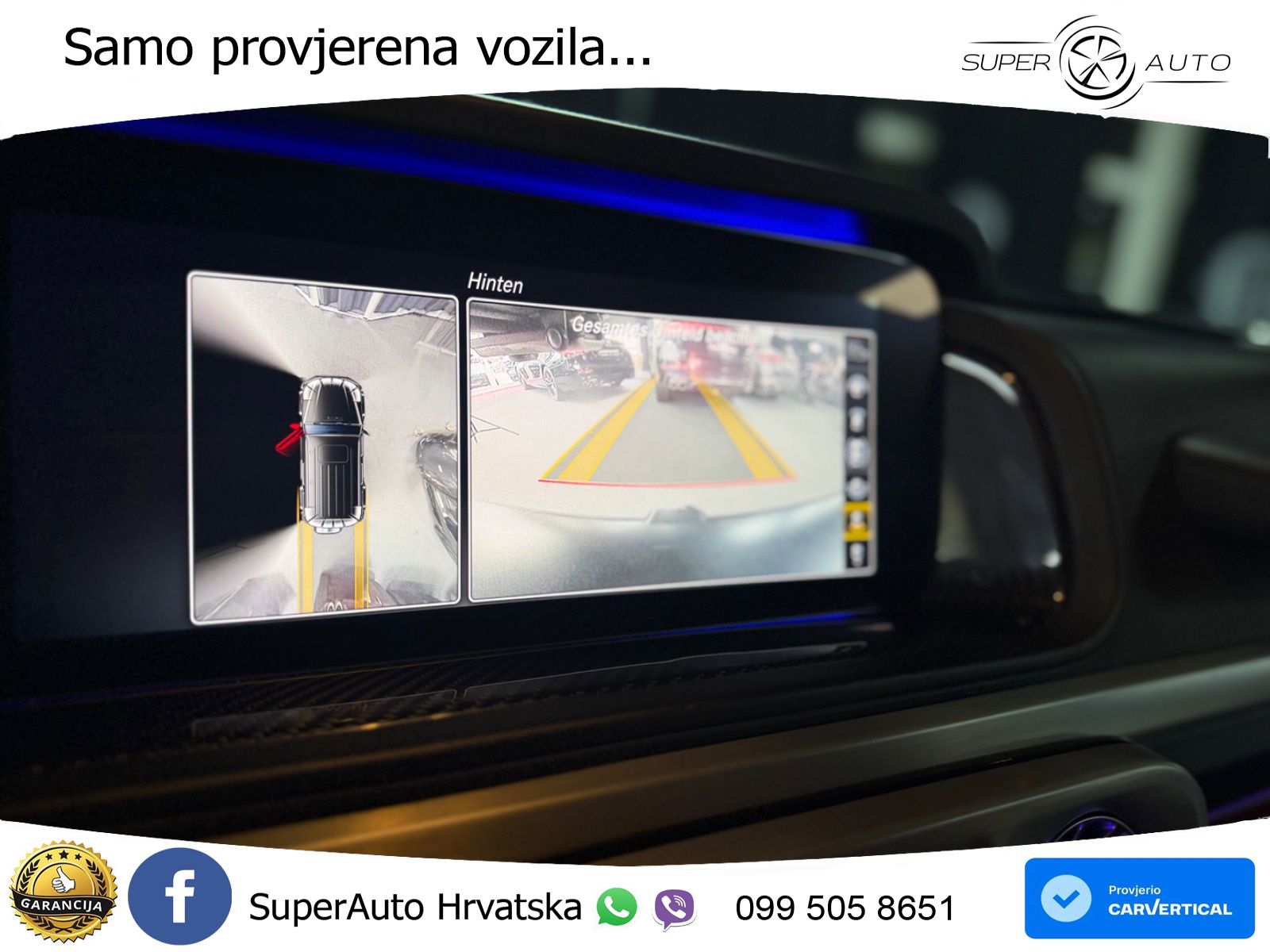 Mercedes AMG G 63 Long V8 (585 KS) 4MATIC 9G-TRONIC AMG SPEEDSHIFT PLUS ACC+GR SJED+360+PANO