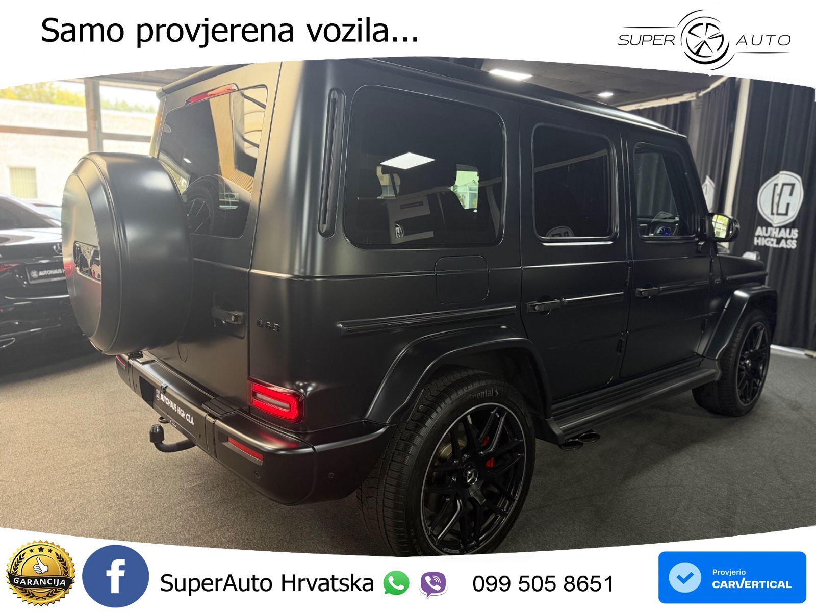 Mercedes AMG G 63 Long V8 (585 KS) 4MATIC 9G-TRONIC AMG SPEEDSHIFT PLUS ACC+GR SJED+360+PANO