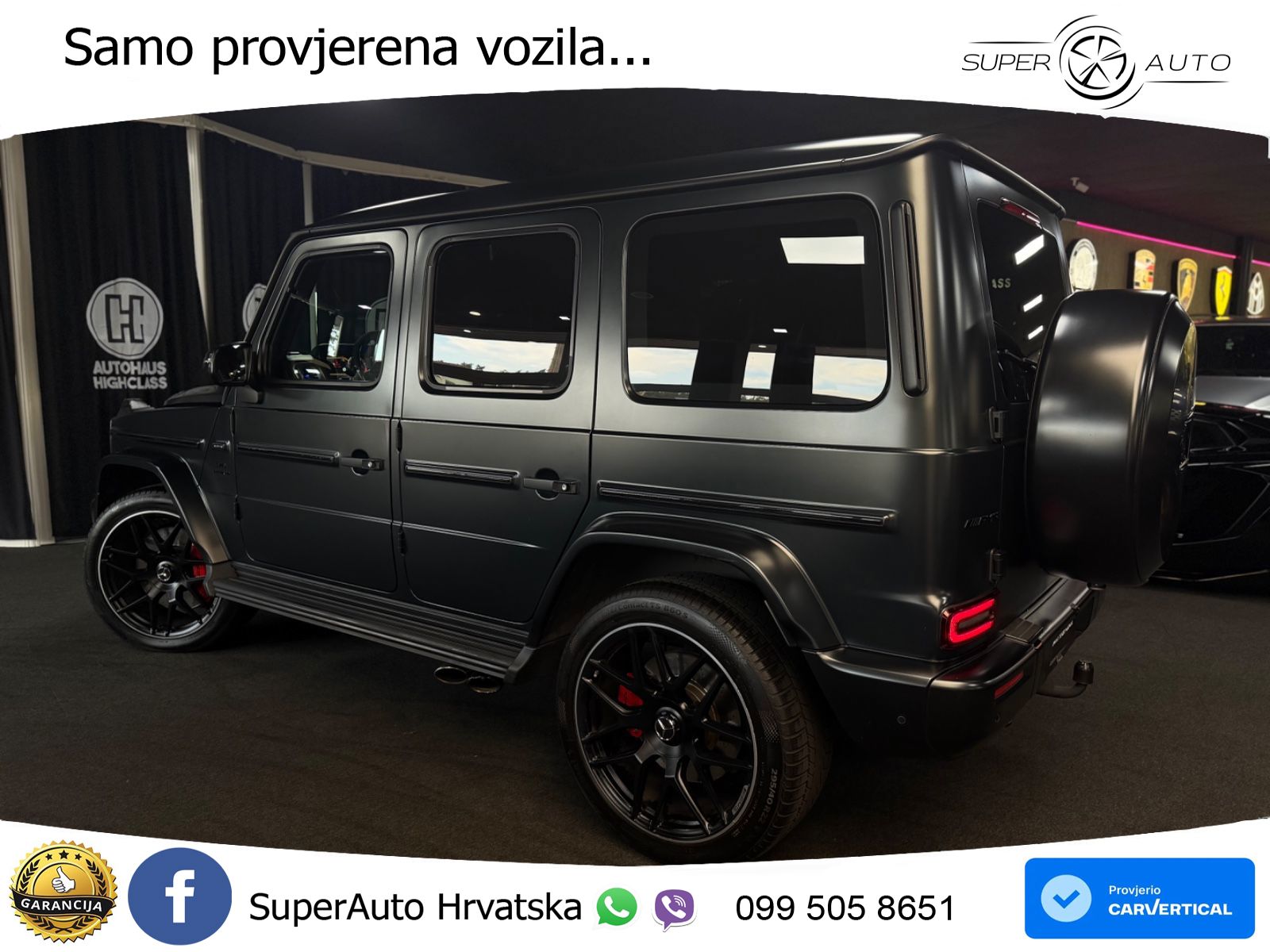 Mercedes AMG G 63 Long V8 (585 KS) 4MATIC 9G-TRONIC AMG SPEEDSHIFT PLUS ACC+GR SJED+360+PANO