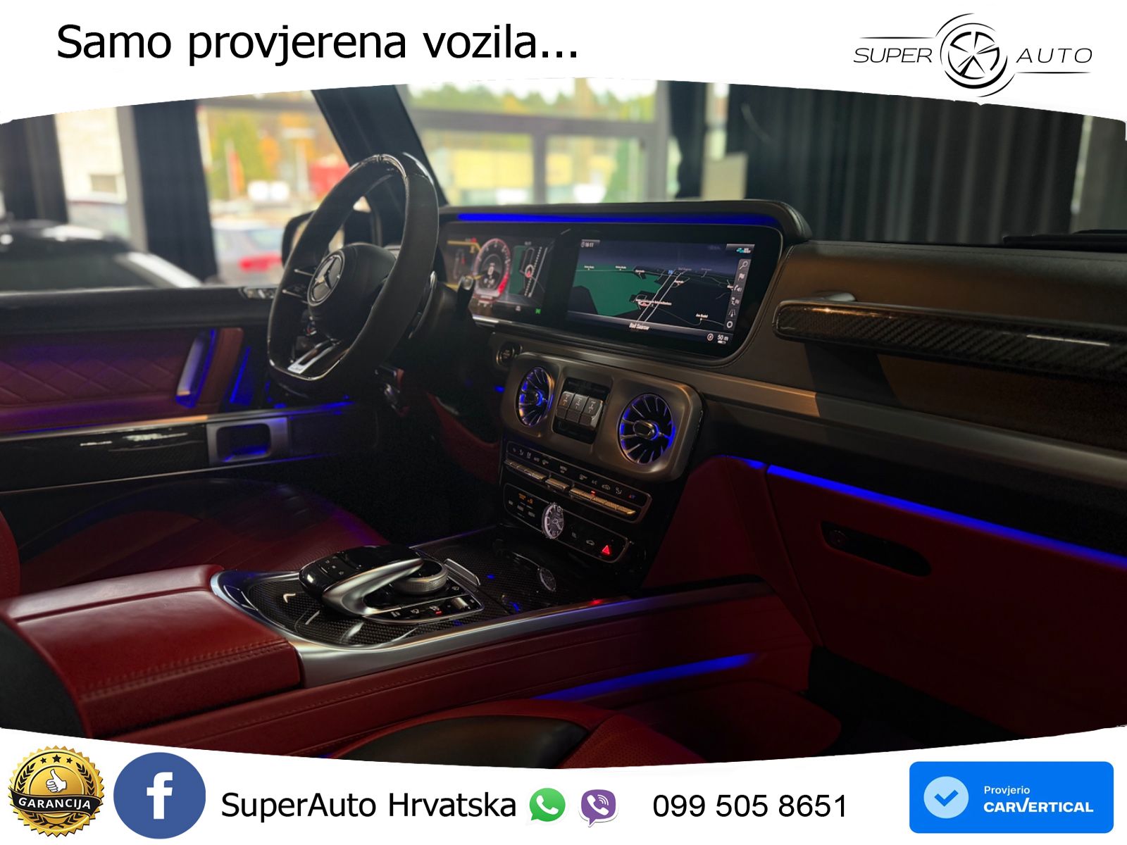 Mercedes AMG G 63 Long V8 (585 KS) 4MATIC 9G-TRONIC AMG SPEEDSHIFT PLUS ACC+GR SJED+360+PANO