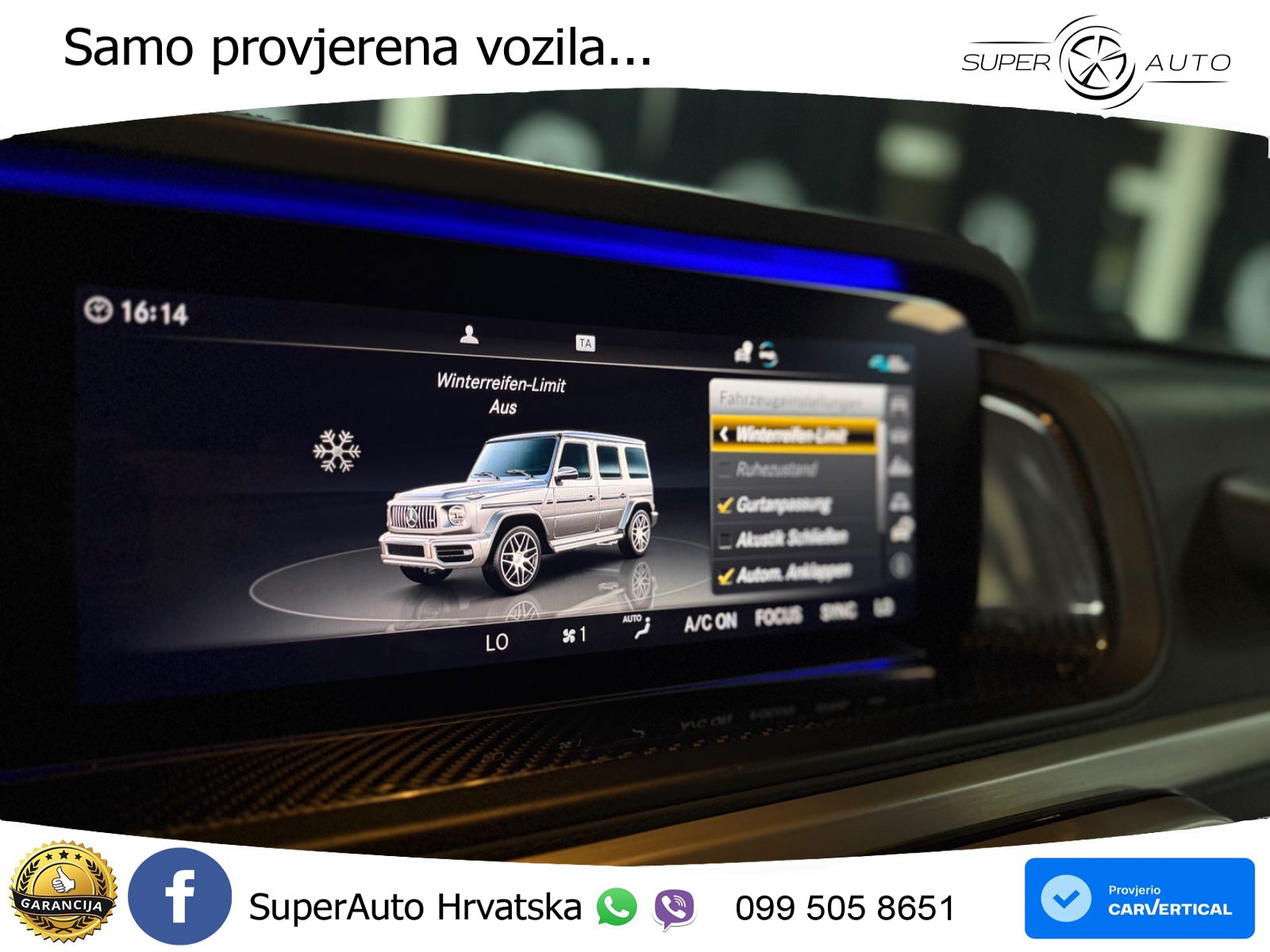 Mercedes AMG G 63 Long V8 (585 KS) 4MATIC 9G-TRONIC AMG SPEEDSHIFT PLUS ACC+GR SJED+360+PANO