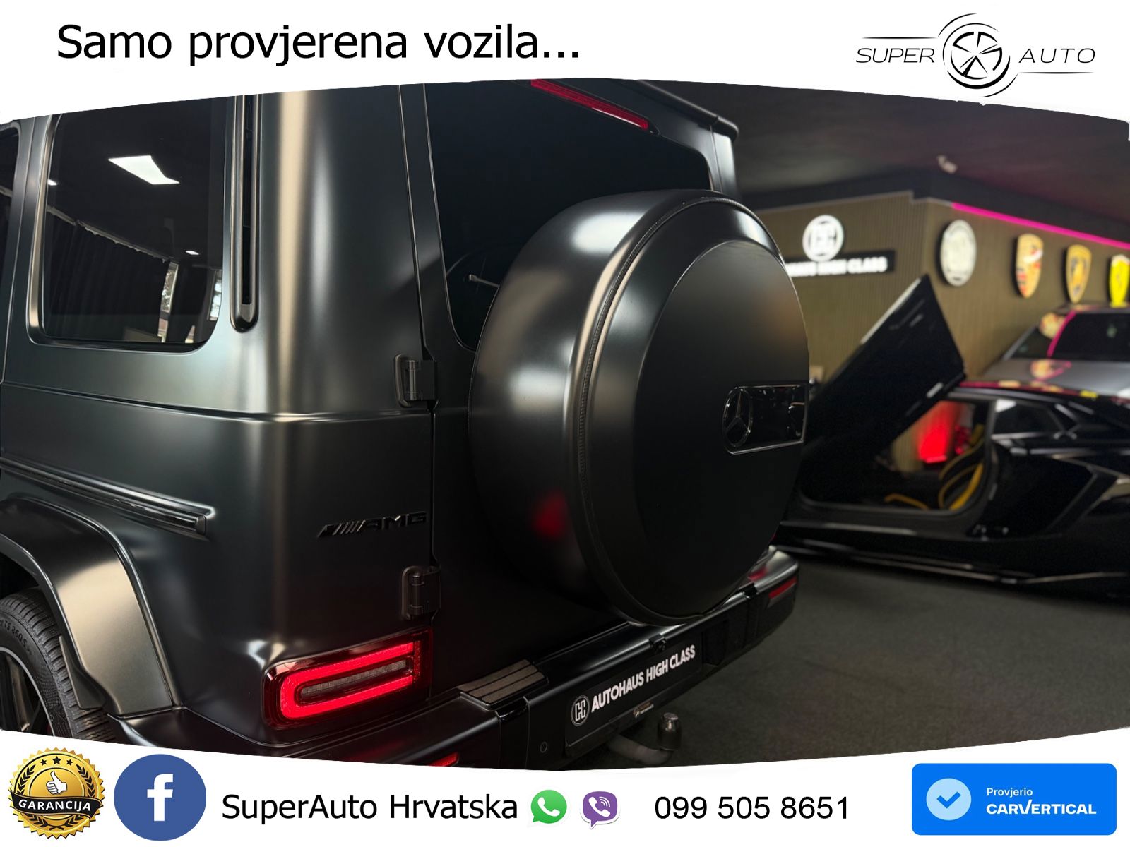 Mercedes AMG G 63 Long V8 (585 KS) 4MATIC 9G-TRONIC AMG SPEEDSHIFT PLUS ACC+GR SJED+360+PANO