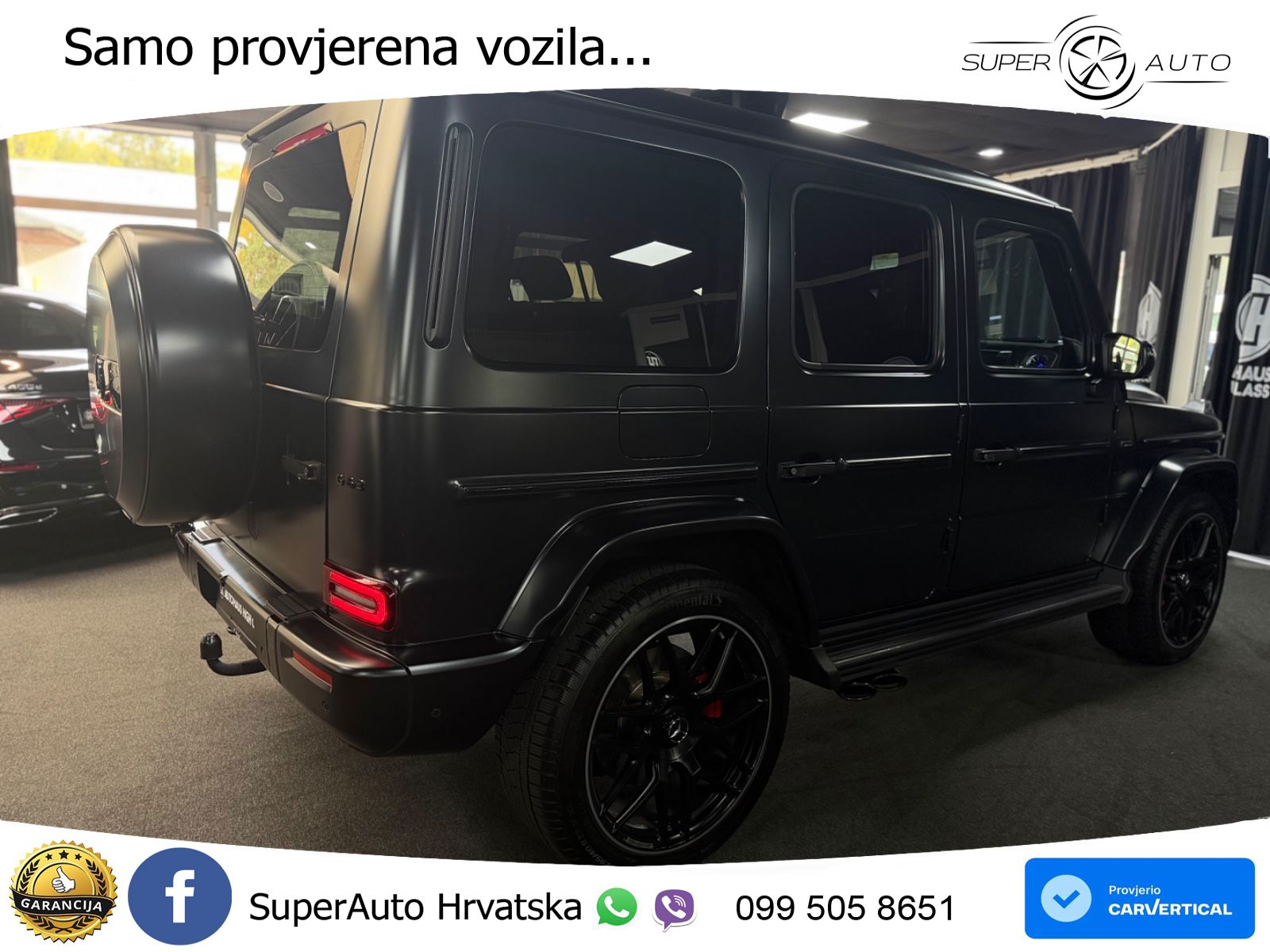 Mercedes AMG G 63 Long V8 (585 KS) 4MATIC 9G-TRONIC AMG SPEEDSHIFT PLUS ACC+GR SJED+360+PANO