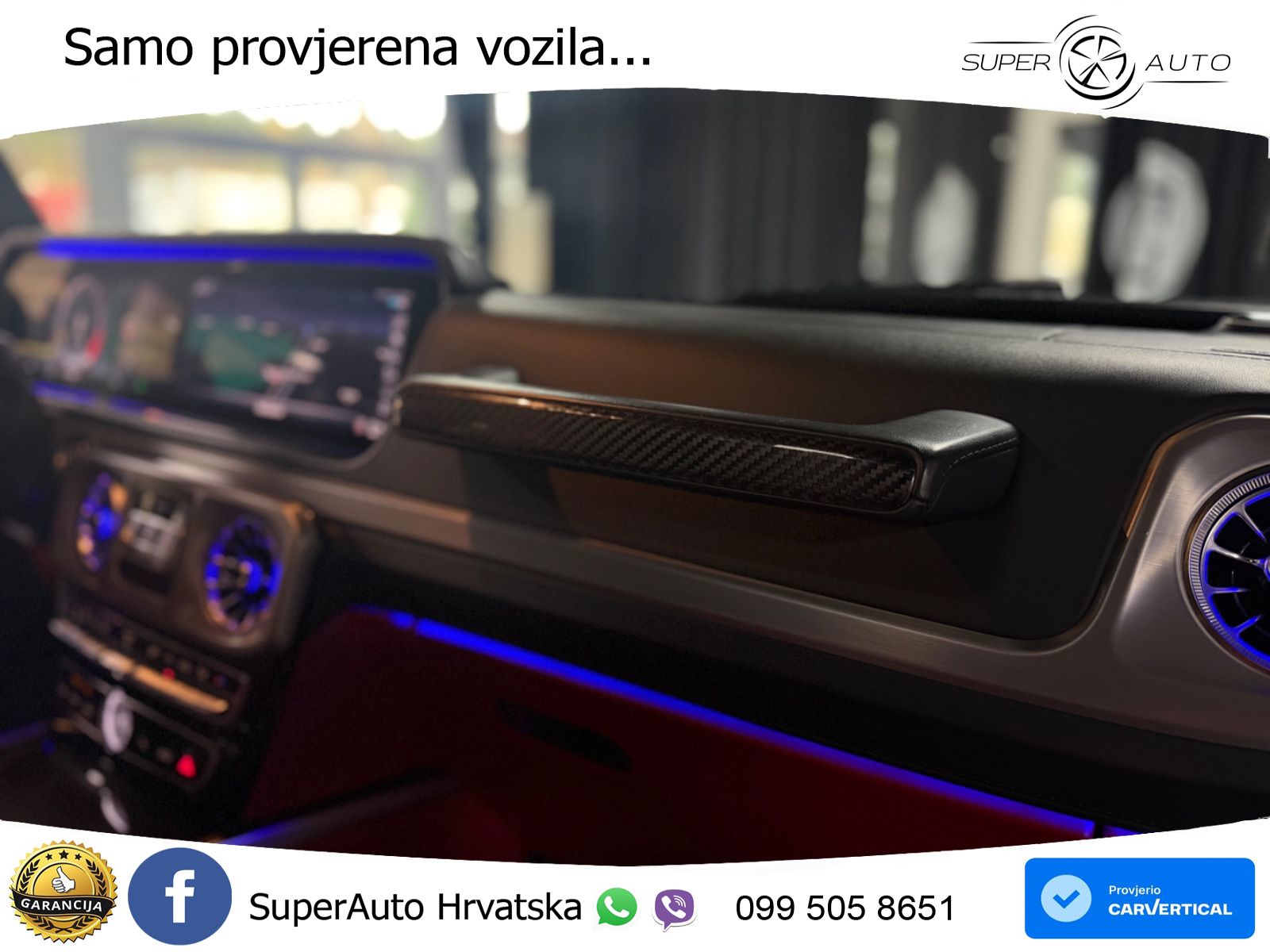 Mercedes AMG G 63 Long V8 (585 KS) 4MATIC 9G-TRONIC AMG SPEEDSHIFT PLUS ACC+GR SJED+360+PANO