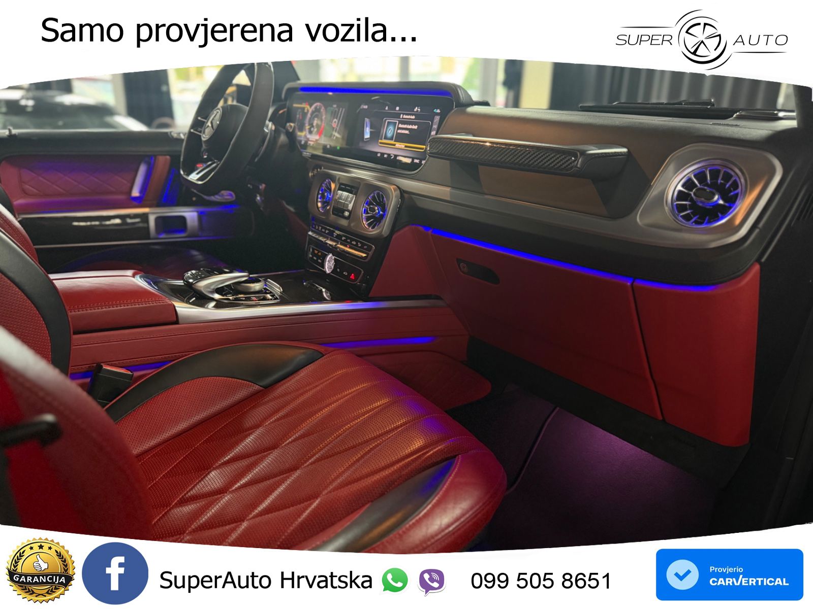 Mercedes AMG G 63 Long V8 (585 KS) 4MATIC 9G-TRONIC AMG SPEEDSHIFT PLUS ACC+GR SJED+360+PANO