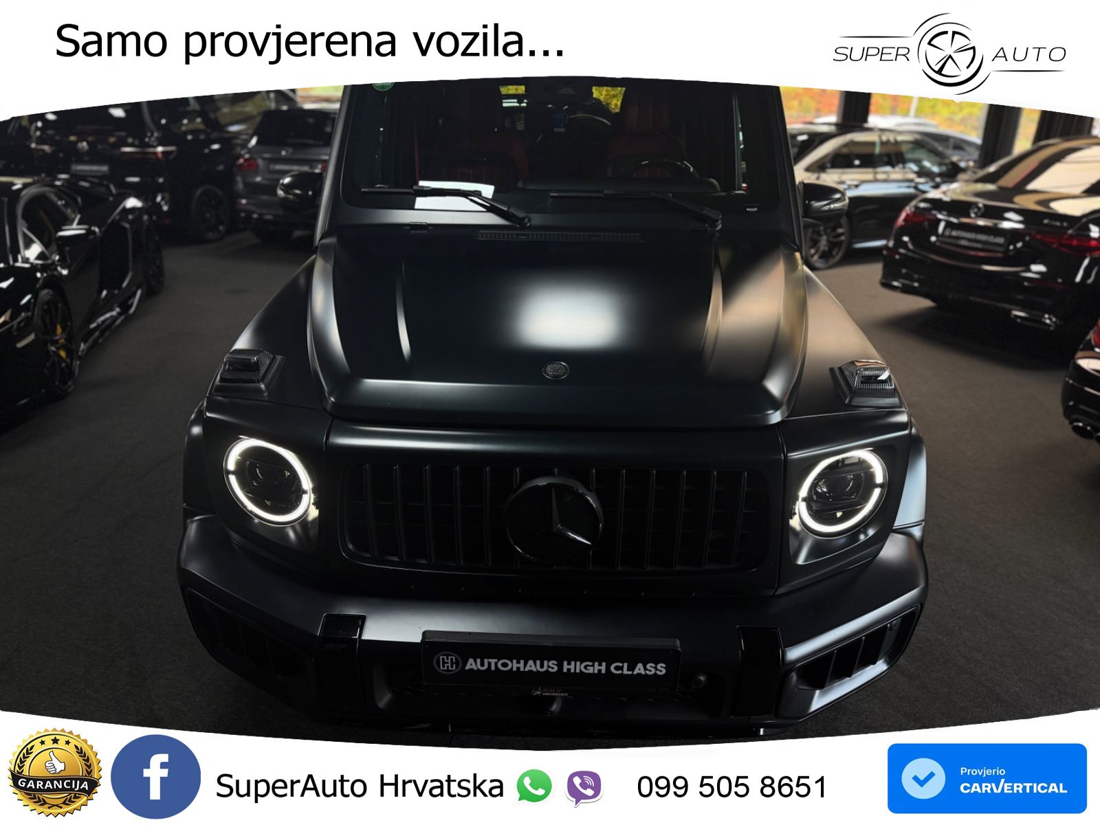 Mercedes AMG G 63 Long V8 (585 KS) 4MATIC 9G-TRONIC AMG SPEEDSHIFT PLUS ACC+GR SJED+360+PANO
