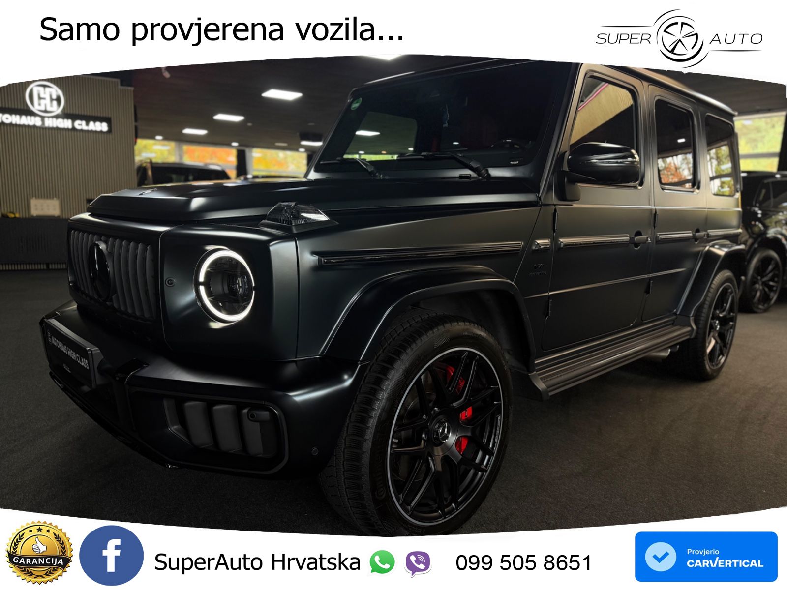 Mercedes AMG G 63 Long V8 (585 KS) 4MATIC 9G-TRONIC AMG SPEEDSHIFT PLUS ACC+GR SJED+360+PANO