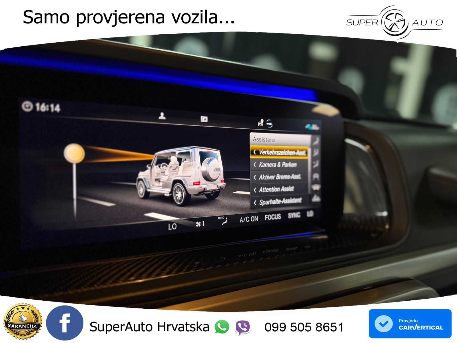 Mercedes AMG G 63 Long V8 (585 KS) 4MATIC 9G-TRONIC AMG SPEEDSHIFT PLUS ACC+GR SJED+360+PANO