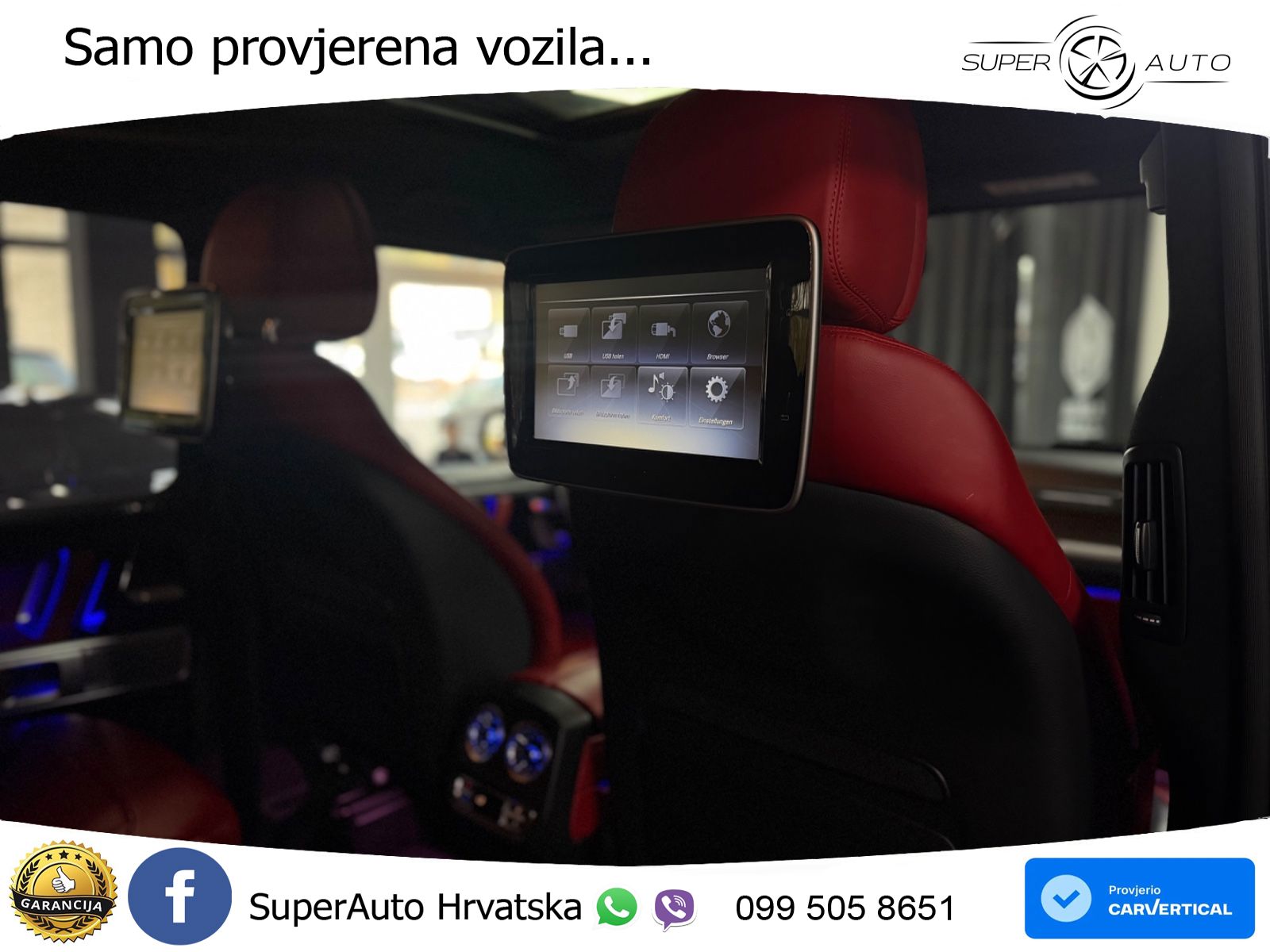 Mercedes AMG G 63 Long V8 (585 KS) 4MATIC 9G-TRONIC AMG SPEEDSHIFT PLUS ACC+GR SJED+360+PANO