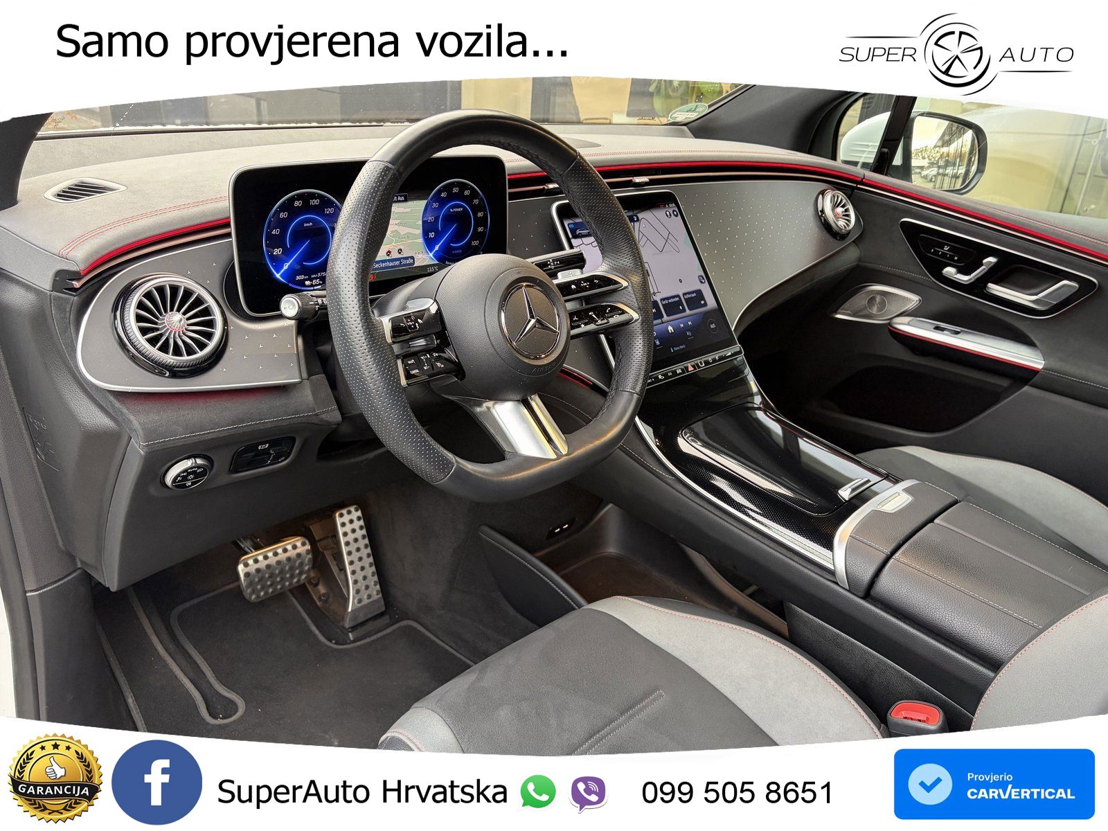Mercedes EQE SUV 300 98 kWh (245 KS) AMG ZRAČNI+ACC+GR SJED+360+PANO