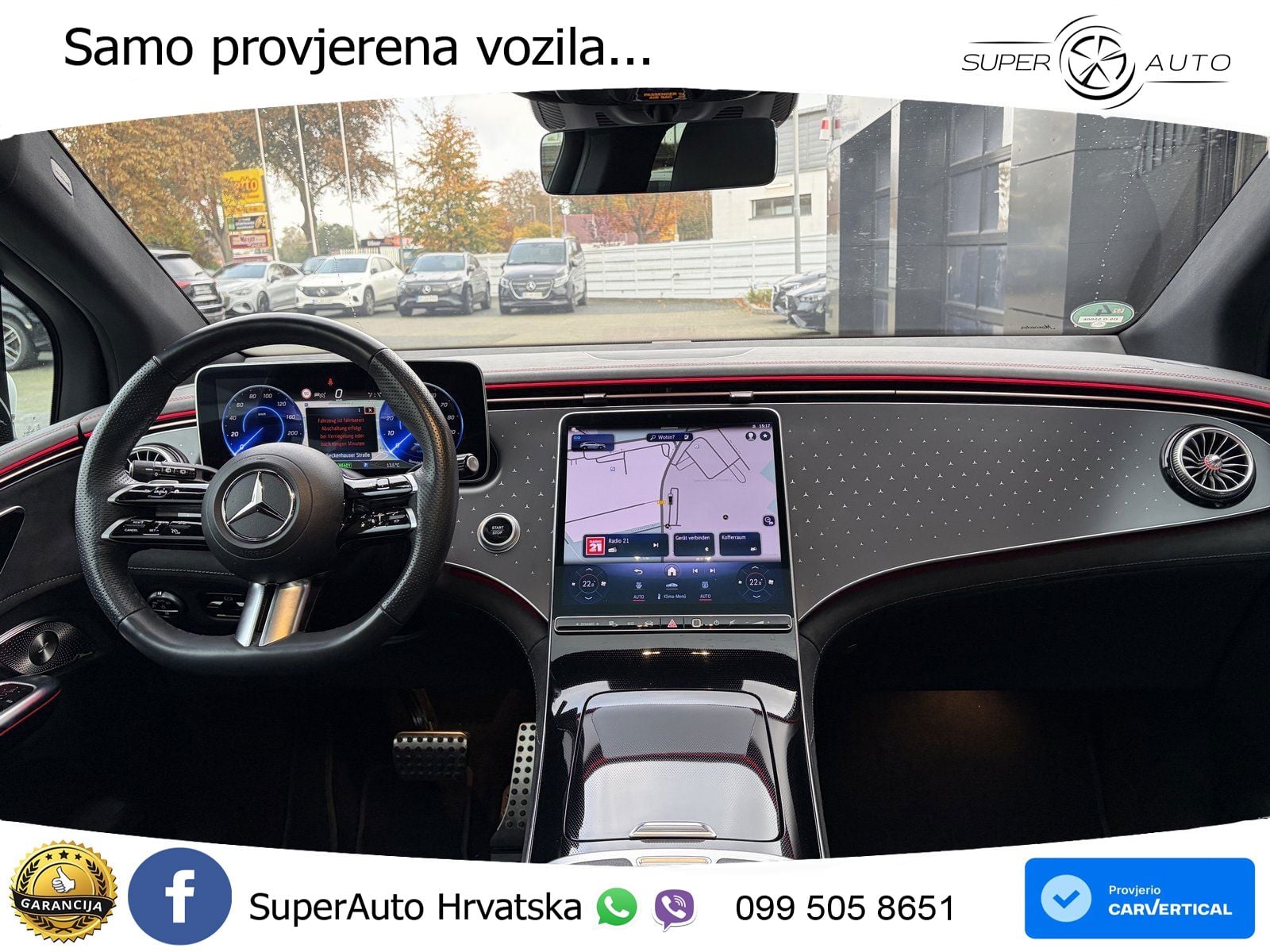 Mercedes EQE SUV 300 98 kWh (245 KS) AMG ZRAČNI+ACC+GR SJED+360+PANO