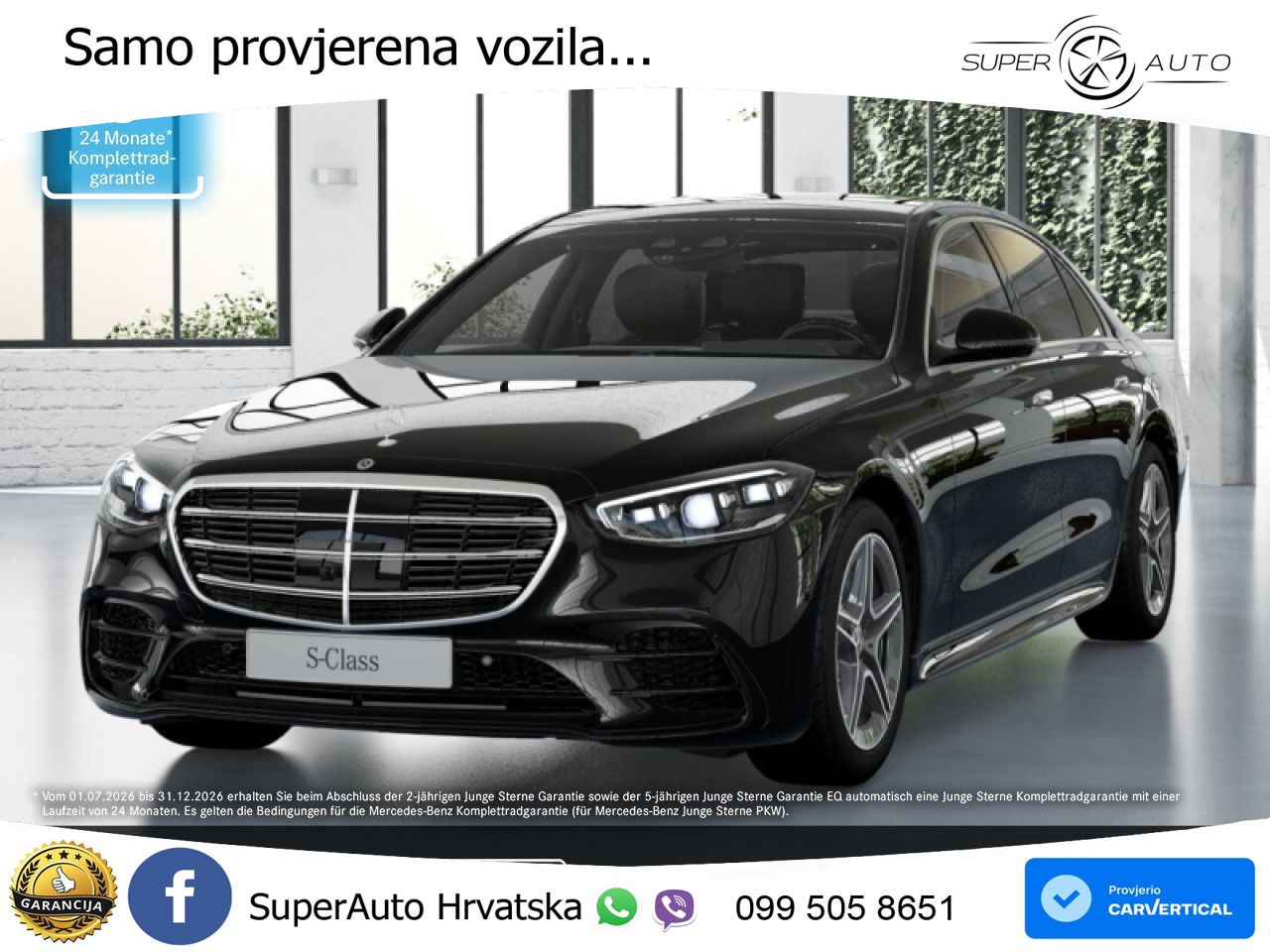 Mercedes S 450e (408 KS) 9G-TRONIC AMG LED+GR SJED+ACC