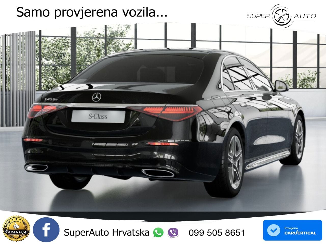 Mercedes S 450e (408 KS) 9G-TRONIC AMG LED+GR SJED+ACC