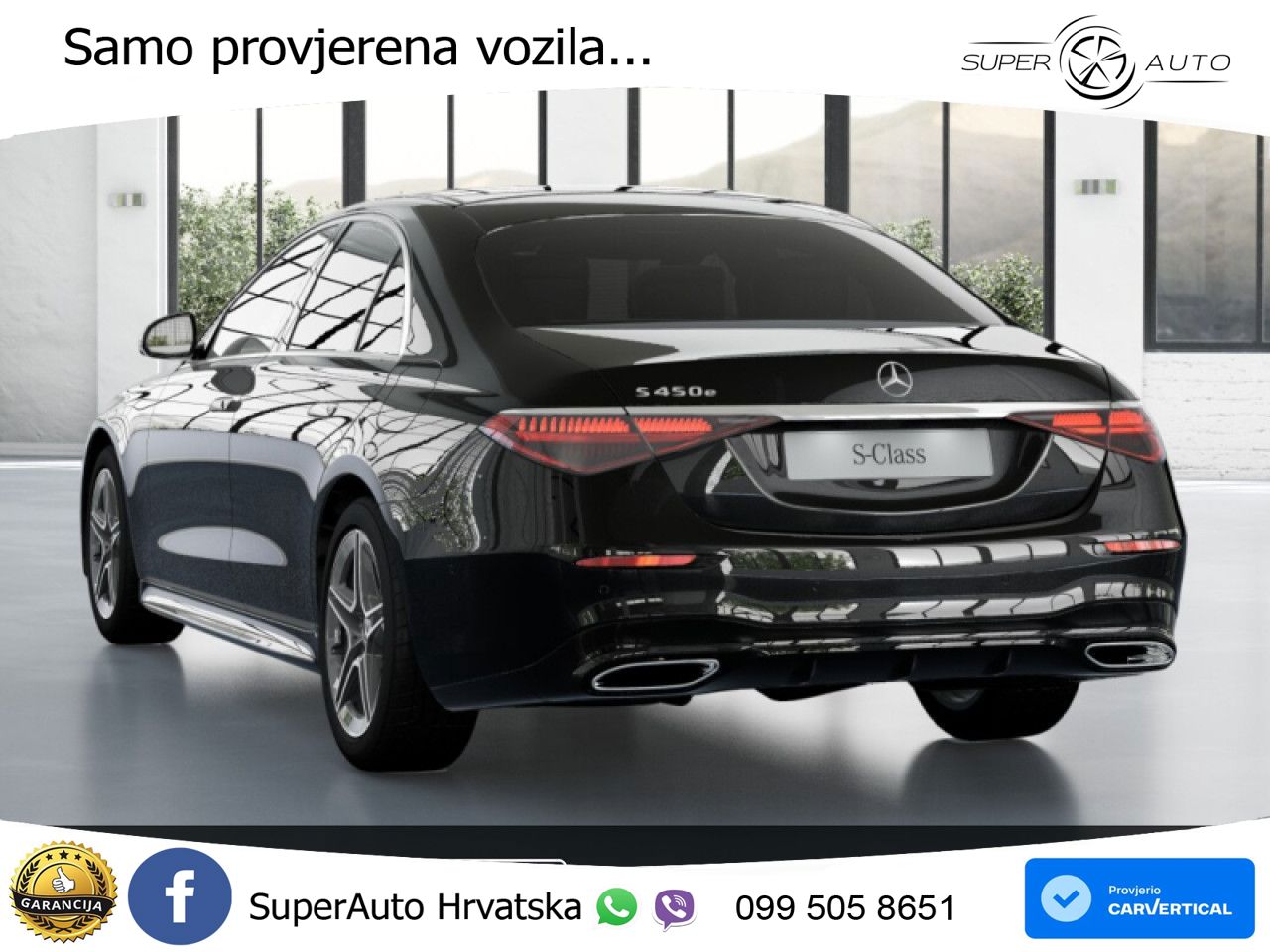 Mercedes S 450e (408 KS) 9G-TRONIC AMG LED+GR SJED+ACC