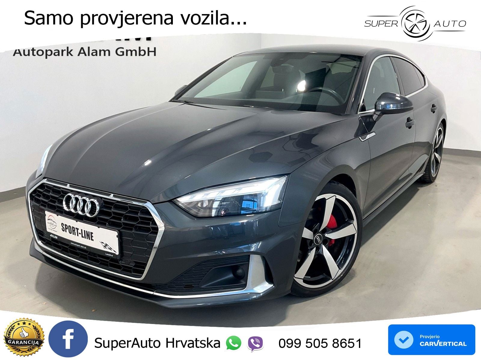 Audi A5 Sportback 40 TDI (204 KS) S tronic S line LED+GR SJED+ACC
