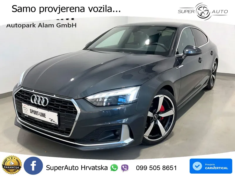 Audi A5 Sportback 40 TDI (204 KS) S tronic S line LED+GR SJED+ACC