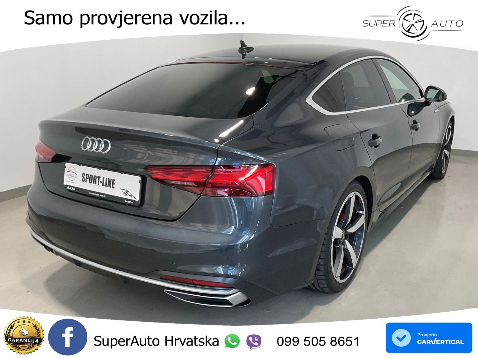 Audi A5 Sportback 40 TDI (204 KS) S tronic S line LED+GR SJED+ACC