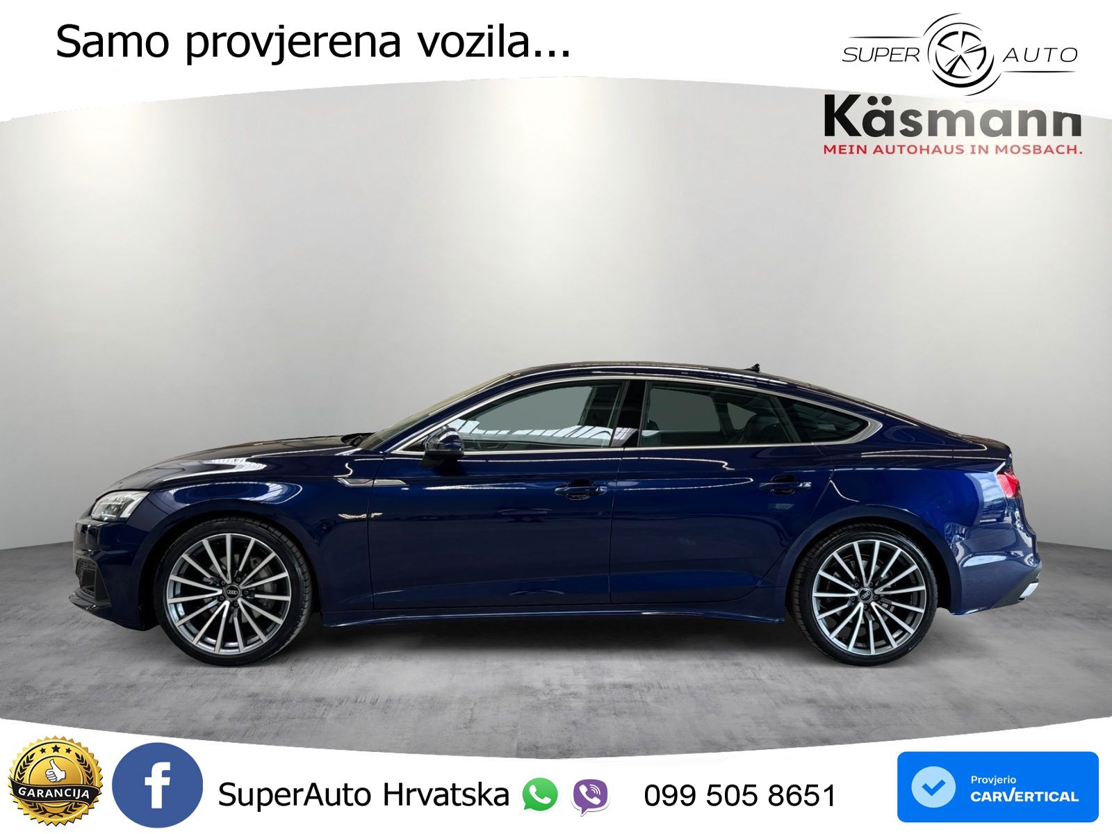 Audi A5 Sportback 40 TDI (204 KS) quattro S tronic LED+GR SJED+ACC