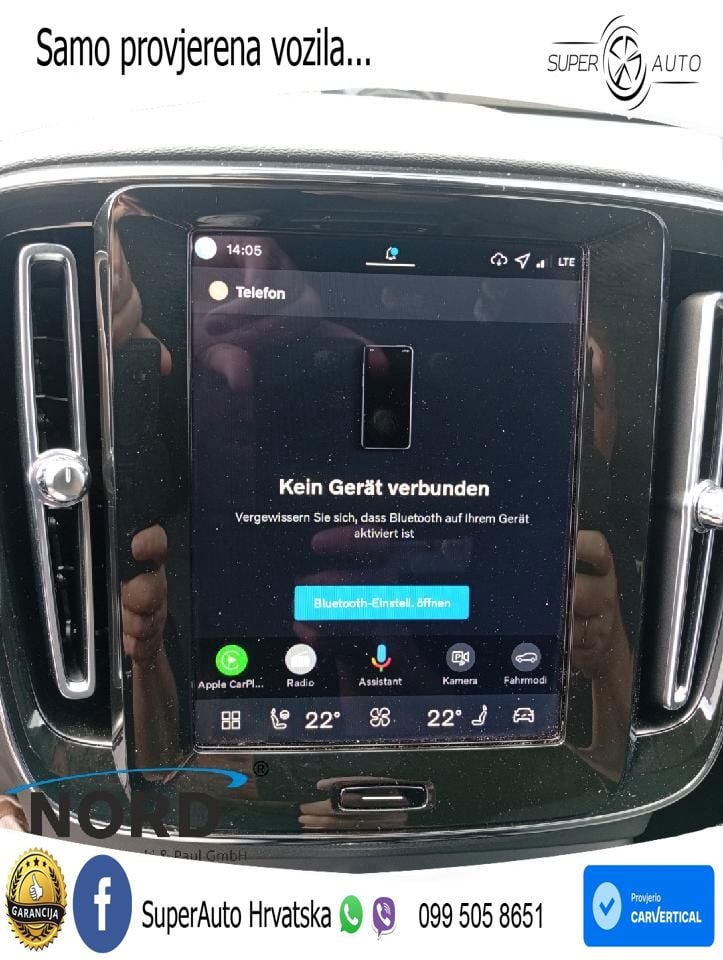 Volvo XC40 2.0 B3 163 KS Automatic LED+GR SJED+ACC