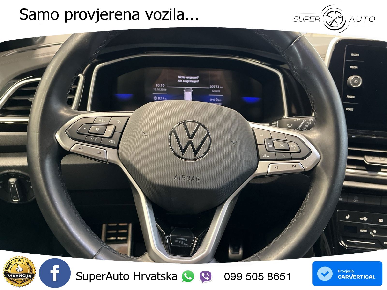Volkswagen T-Roc 1.5 TSI (150 KS) DSG R-Line LED+GR SJED+ACC