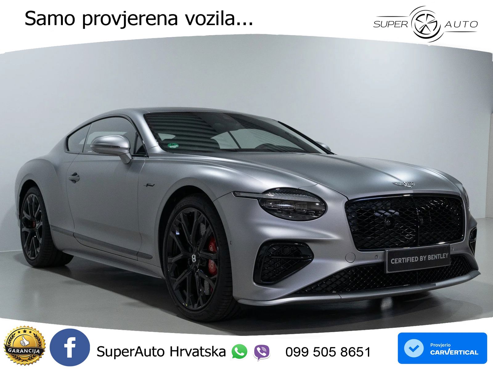 Bentley Continental GT IV 4.0 V8 TFSi (782 KS) AWD DCT LED+GR SJED+ACC