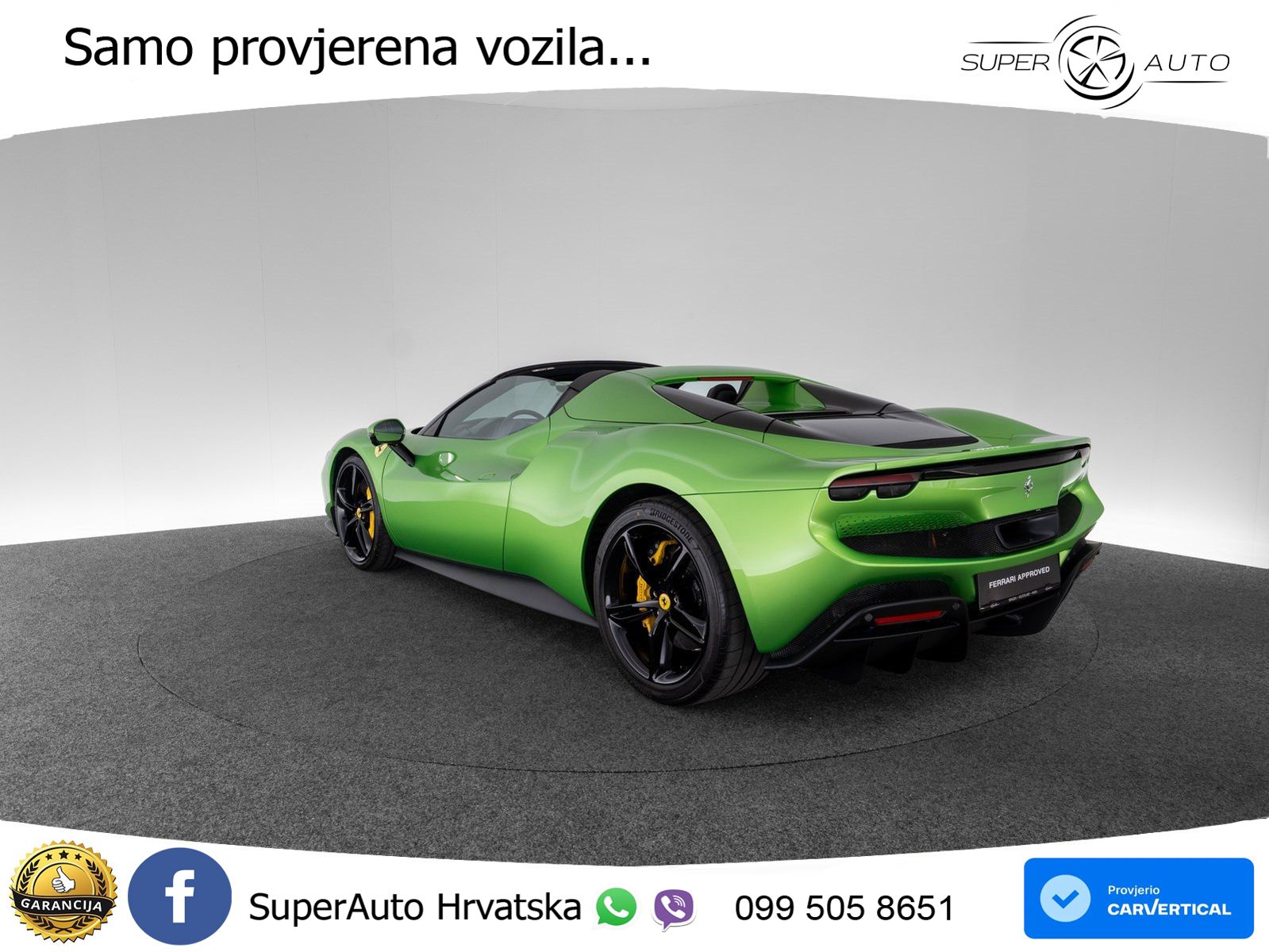 Ferrari 296 GTS 3.0 V6 (830 KS) F1 DCT LED+ACC